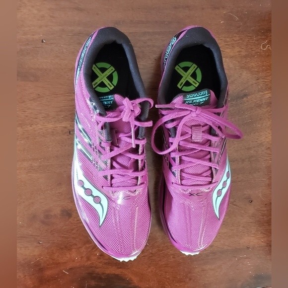 Saucony Women's Kilkenny XC 7 Spiked Track Shoes Purple/Blue Size 8.5 - Picture 3 of 9